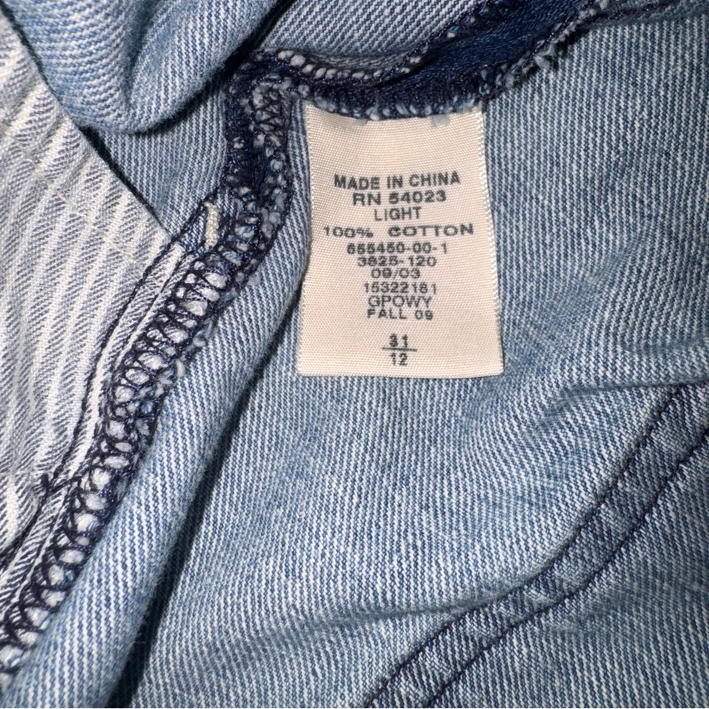 GAP Women's Vintage Low Rise 100% Cotton Flare Jeans, Size 12 - Picture 9 of 12